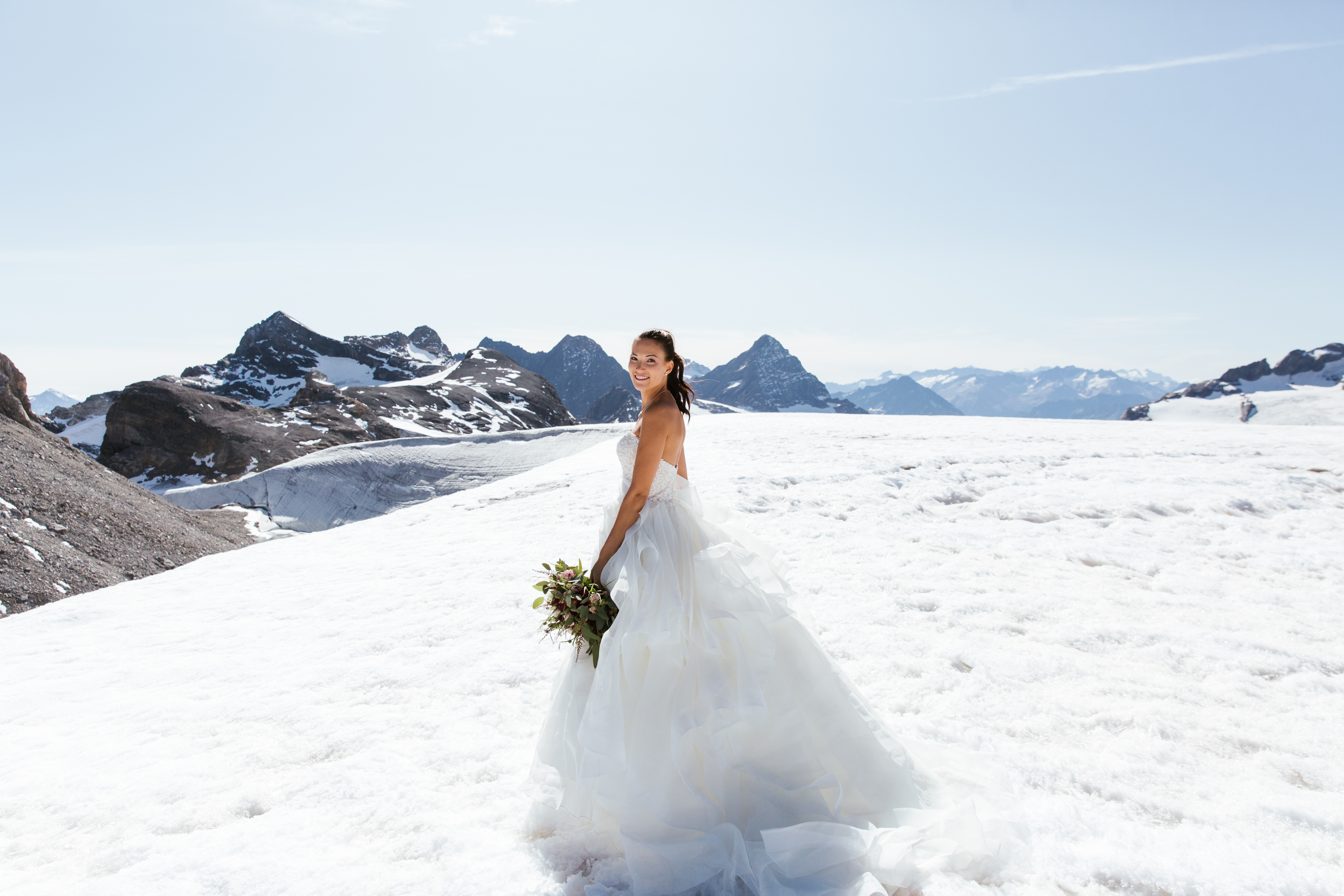 Braut Hochzeit Schweiz Hochzeit in den Bergen